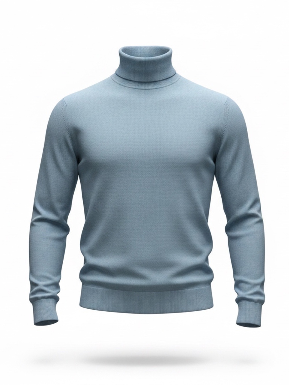 Sandro Light Blue Turtleneck Sweater